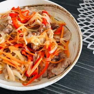 豚肉と彩り野菜の中華風マリネ
